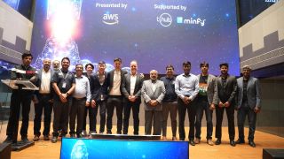 The accelerator was launched by AWS at an event attended by Sudheer Kumar N, Director, Capacity Building and Public Outreach, ISRO. (AWS India)