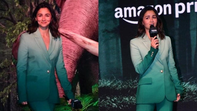 Alia Bhatt- Poacher trailer launch in Mumbai