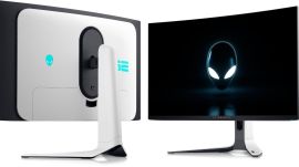 The Alienware 32 4K QD-OLED (AW3225QF) can be seen here. (Dell)