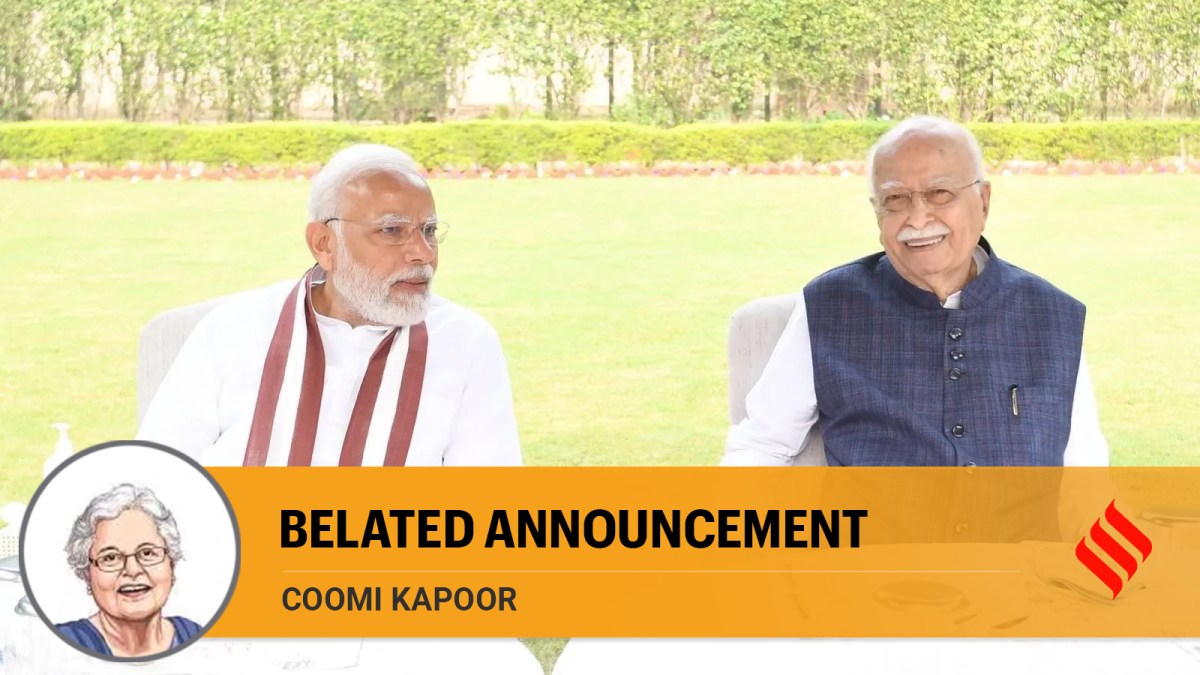 The Advani family was taken by surprise when PM Modi first tweeted the news and followed it up by a telephone call to his residence. (X/ narendramodi)