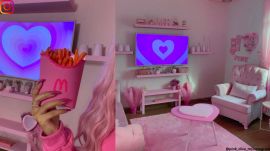 Bahraini TikToker's pink obsession.