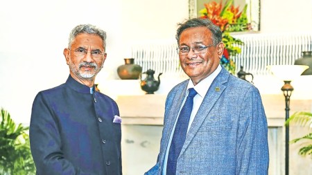 Hasan Mahmud, S. Jaishankar, Sheikh Hasina, NSA Ajit Doval, Indian express news, current affairs