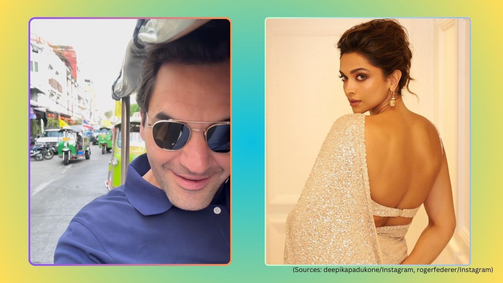 See how Deepika Padukone reacted to Roger Federer taking tuk-tuk ride in  Thailand | Trending News - The Indian Express