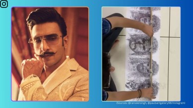 Ranveer Singh reacts to a fan art on Instagram