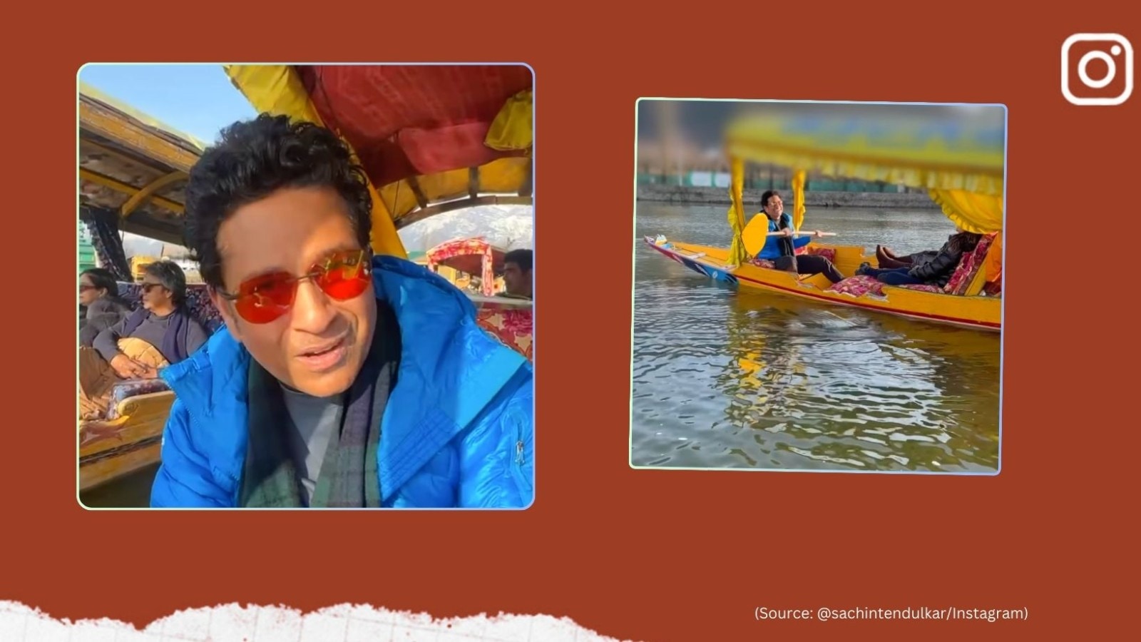 Sachin Tendulkar enjoys shikara ride in Dal Lake with wife Anjali ...