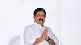 Congress party's candidate P Puttanna