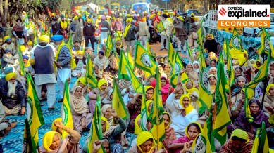 Farmers protest in Patiala