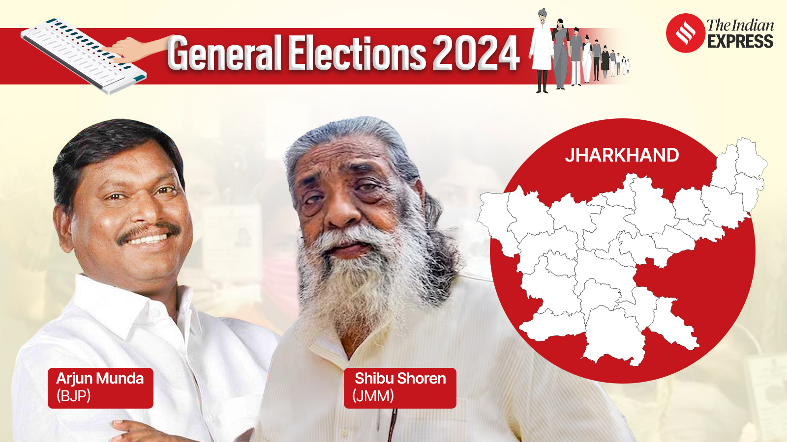 Jharkhand Lok Sabha Elections 2024 Schedule, phase, seats, candidates