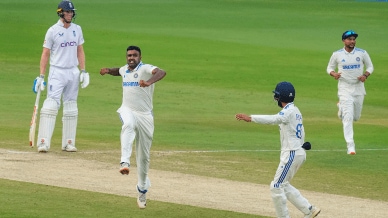 India vs England: Ravichandran Ashwin celebrates an England wicket