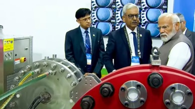 Prime Minister Narendra Modi during the inauguration of the India Energy Week 2024 (Credit: PTI)