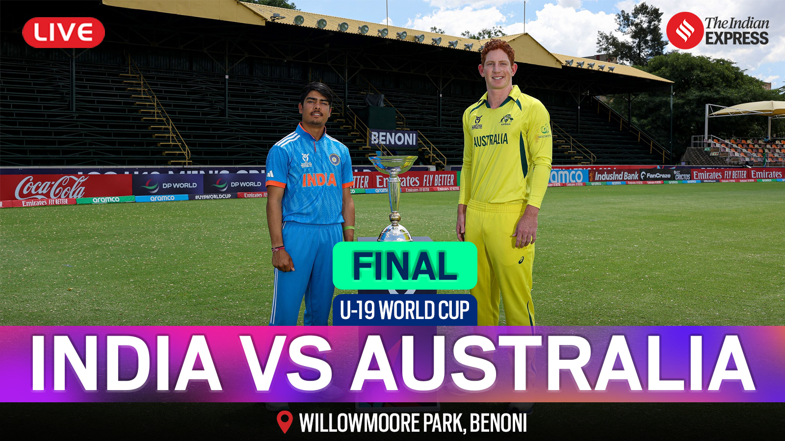U19 World Cup 2024 Final: Raj Limbani Claims Third Wicket, Anderson Out for Australia with Score at 235/7 | Live Cricket Updates from India vs Australia