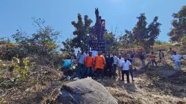 Sources said police resorted to lathi-charge in the aftermath of the stone-pelting, and some residents of the village suffered injuries.