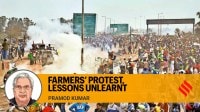 Punjab farmers, Punjab farmers strike, Punjab farmers protest, Punjab farmers barricades, Punjab farmers delhi protest, farmers agitation, farmers crisis, Indian express news, current affairs