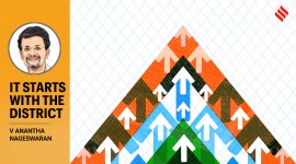 The average district in India has nearly 1.86 million people, larger than the population of countries like Singapore (0.56 million) and UAE (0.94 million). (Illustration by CR Sasikumar)