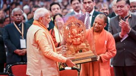 Sants are building new temples, I am rebuilding nation: PM Modi