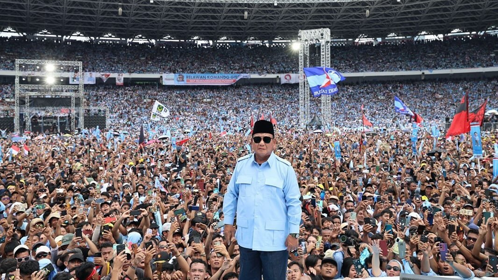 Defence minister Subianto claims victory in Indonesia’s presidential