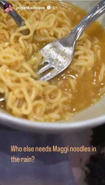 Priyanka Chopra- maggi noodles- monsoon in LA
