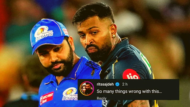 Rohit Sharma's wife Ritika Sajdeh reacts to a clip on Instagram of Mumbai Indians coach Mark Boucher