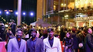Soori with PS Vinothraj at Berlinale