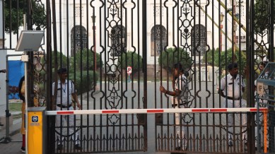 Bengal budget, west bengal budget session, Bengal Assembly begins, bengal assembly functioning in tight security, Bengal Finance Minister Chandrima Bhattacharya, indian express news