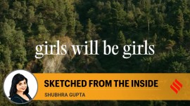 SKETCHED FROM THE INSIDE copy But — and this is where Shuchi Talati’s acutely-observed debut feature Girls Will Be Girls veers away from the way teens have been largely depicted in mainstream Bollywood — she is sexually aware, curious about her body, and has no qualms in acknowledging it. (File)