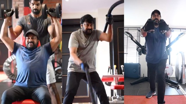 Chiranjeevi sweats it out in gym for Vishwambara. Watch video | Telugu ...