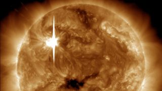Solar flares are powerful bursts of energy that can potentially impact radio communications, electric power grids, navigation signals and even threaten astronauts in space, satellites and spacecraft.