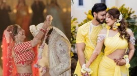 TV actress Sonarika Bhadoria and beau Vikas Parashar get hitched in Rajasthan. (Photo: Instagram/ bsonarika)