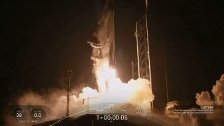 The Intutitive Machines IM-1 mission launching on a Falcon 9 rocket. (SpaceX via X.com)