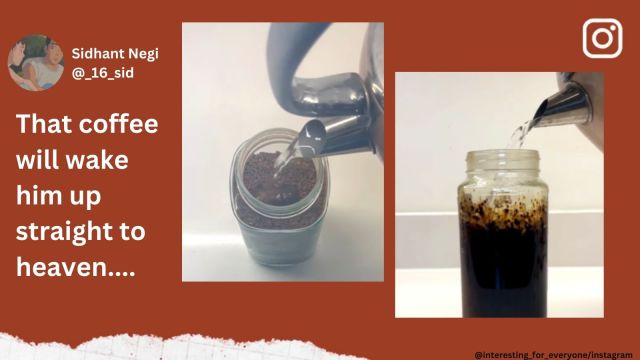 This black coffee video has over 20 thousand views.