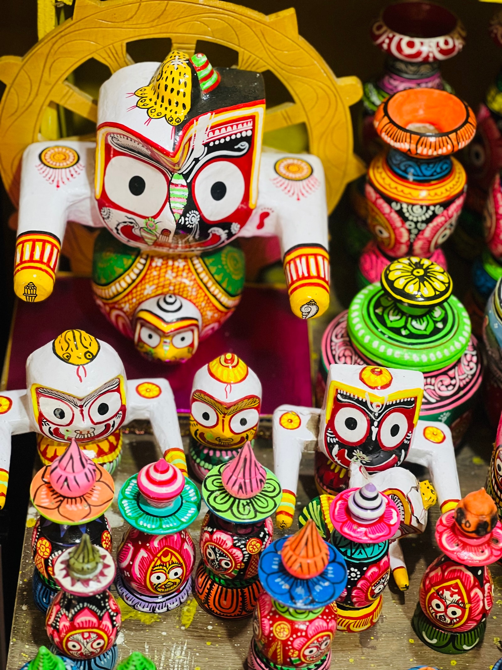 The three-in-one unique lord Jagannath idol that was popular at the Bharat Mandapam at G20