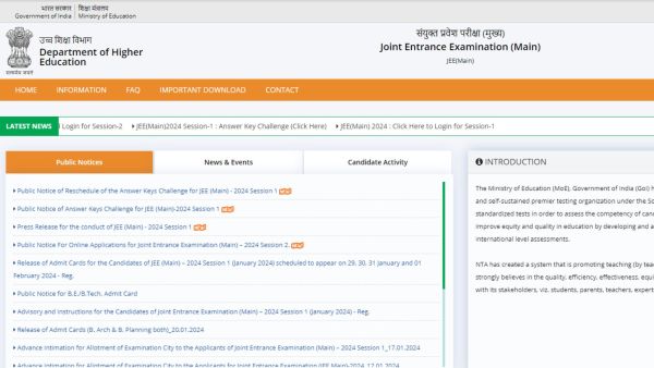 JEE Main 2024 Result (OUT): Websites to check session 1 scorecard ...