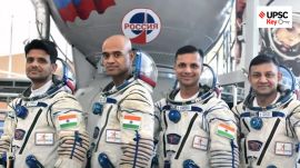 Shubanshu Shukla , Prashanth Balakrishnan Nair, Angad Prathap, Ajit Krishnan and have been selected to be the astronauts on India’s first crewed mission to space. (Screngrab)