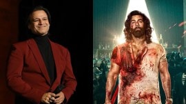 Vivek Oberoi praises Ranbir Kapoor's performance in Animal, leaving the actor teary-eyed. (Photo: Instagram/vivekoberoi & T-Series)