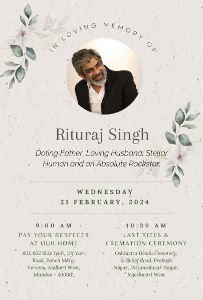 Rituraj Singh Death News: TV actor Rituraj Singh passes away due