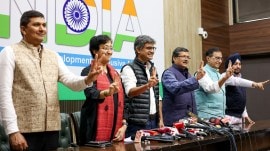 delhi aap congress alliance, AAP Cong next challenge, INDIA alliance, AAP congress workers unity, Aam Aadmi Party, aap congres seat share talks, aap congress LS preparations, indian express news