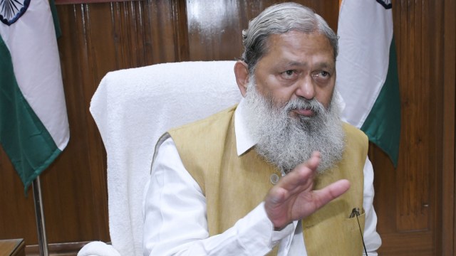 anil vij haryana farmers protest