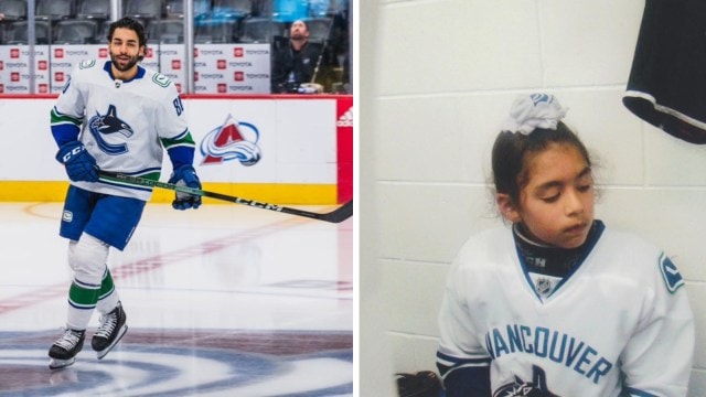 Arshdeep Bains NHL hockey debut