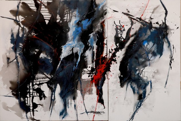 Francesca Amalia Grimaldi paintings, Metamorphosis exhibition India, Artworks by Francesca Grimaldi, Indian capital art show, Francesca Grimaldi's style evolution, Mosaics within a Maze paintings, Memory of Past artworks, Goa Beach painting by Francesca Grimaldi, Francesca Grimaldi's landscape art, Art exhibition Bikaner House Delhi