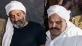 Atiq Ahmed, atiq immovable assets, UP police attached atique assets, atique Ahmed’s house in Sector 36, UP Gangster Act, Indian express news