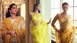 Basant Panchami outfit ideas, Yellow outfits for Basant Panchami, Bollywood inspired Basant Panchami looks