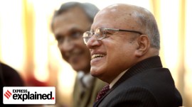 Dr. MS Swaminathan during a visit at PAU in Ludhiana, in 2010.