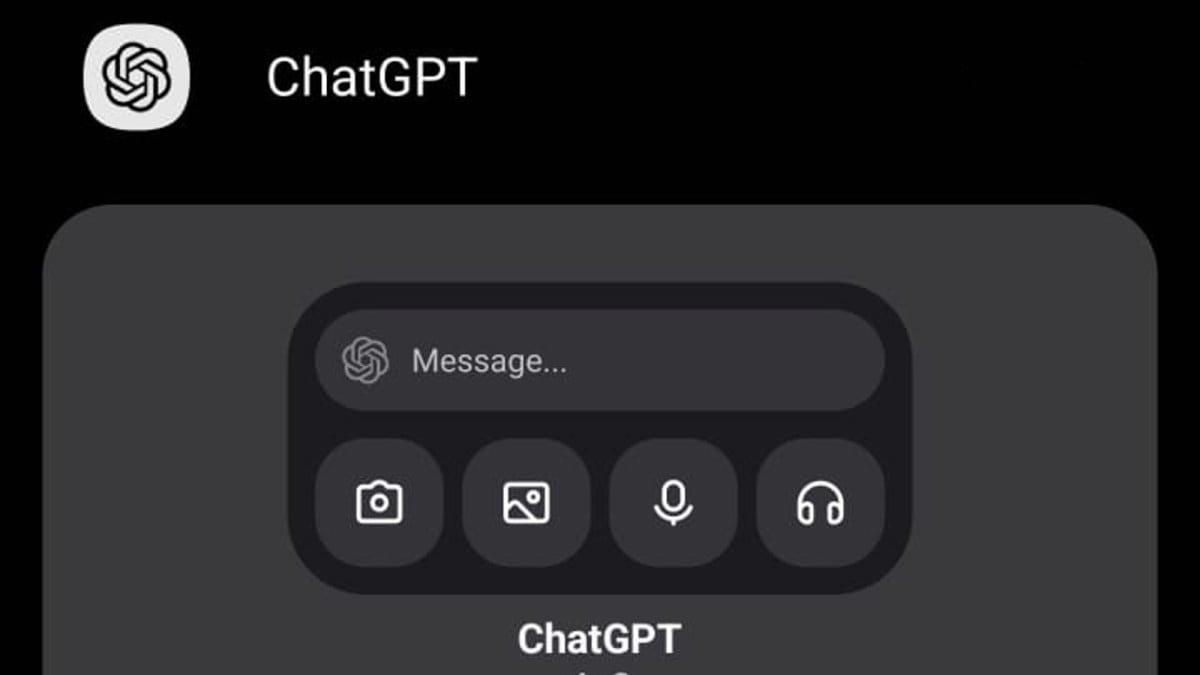 ChatGPT widget