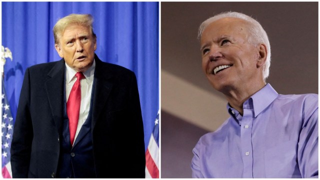 From left: Former US President Donald Trump and US President Joe Biden. (Reuters)