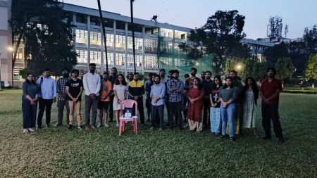 The Ambedkar Periyar Phule Study Circle (APPSC) and the Ambedkar Students’ Collective (ASC) had called for the assembly in remembrance of Solanki on his first death anniversary. (Express Photo)