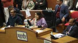 MCD mayor tennure, MCD budget, delhi mayor Shelly Oberoi, Aam Aadmi Party, who will be the next MCD mayor, indian express news