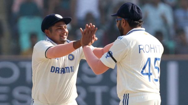 India captain Rohit Sharma lauded Sarfaraz Khan after he struck multiple fifties on Test debut against England.