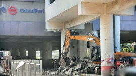 Gokulpuri metro station, Gokulpuri station inspection, Delhi Metro Rail Corporation DMRC, delhi news, India news, Indian express, Indian express India news, Indian express India