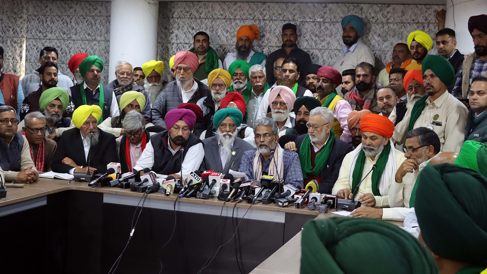Farmer leaders meeting in Chandigarh