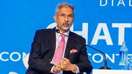Union External Affairs Minister S Jaishankar speaks at the Raisina Dialogue 2024